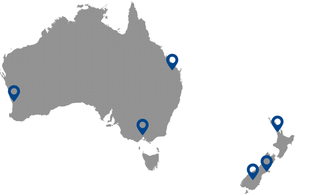 Triton Office Map Blue Markers
